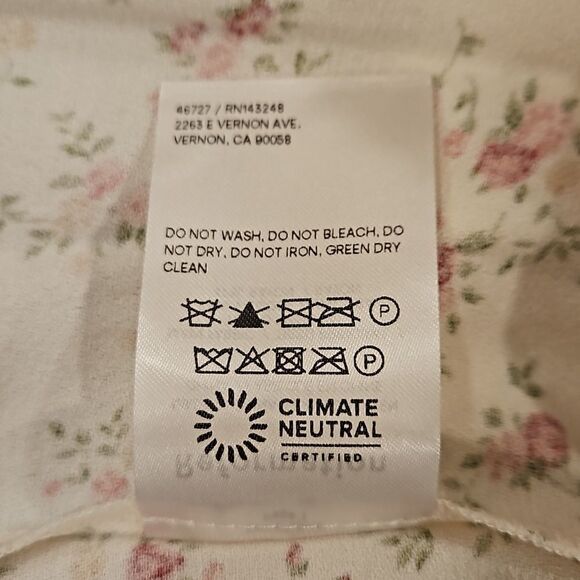 💕REFORMATION💕 Lacey Dress ~ Boheme Pink Micro-Floral Print 2 NWT - Picture 15 of 15